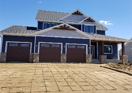 MARVIN WINDOW, THERMATRU ENTRY DOOR, jAMES HARDIE SIDING, CLOPAY OVERHEAD DOOR & ELDORADO STONE