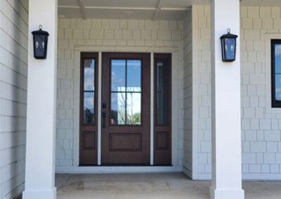 THERMATRU FIBERCLASIC OAK 3/4 LIGHT WITH SIDELIGHTS STAINED BARLEY